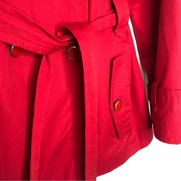 Banana Republic Factory Bright Red Trench Coat - Picture 3 of 6